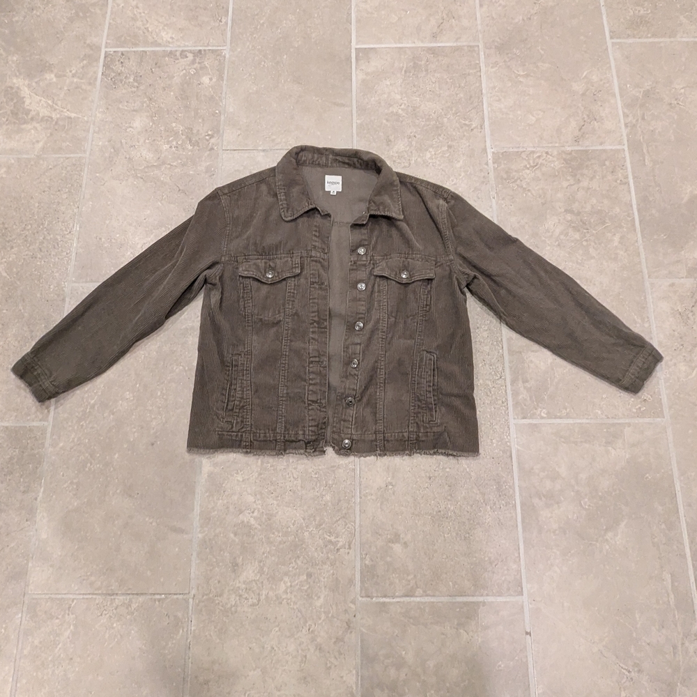 Sage Green Kensie Corduroy Jacket